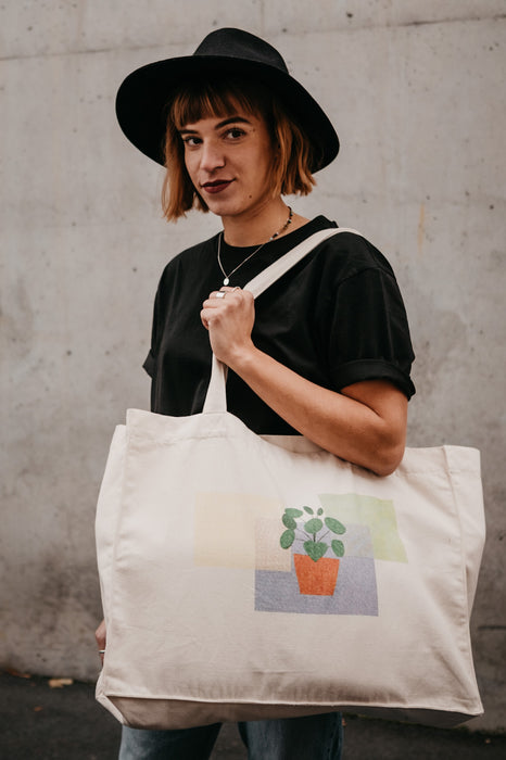 shopping bag - happy plant