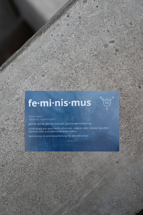 sticker - 5x feminism